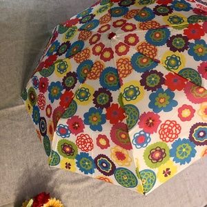NWOT - Vibrant Multi-colored Floral Umbrella